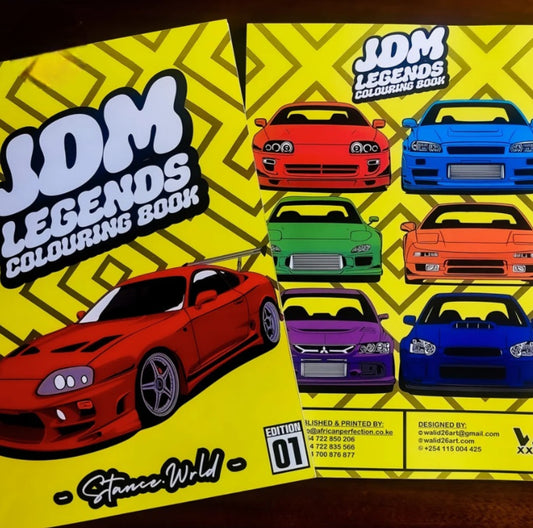 Jdm Legends Colouring Book