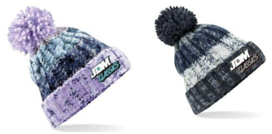 Knitted wooly bobble hat