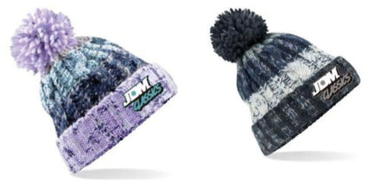 Knitted wooly bobble hat